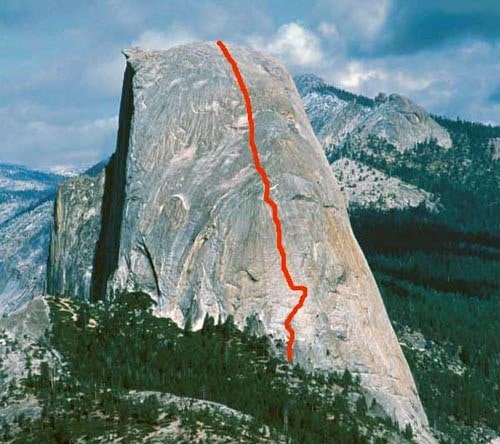 Snake Dike, Half Dome 5.7R , Yosemite Valley, C