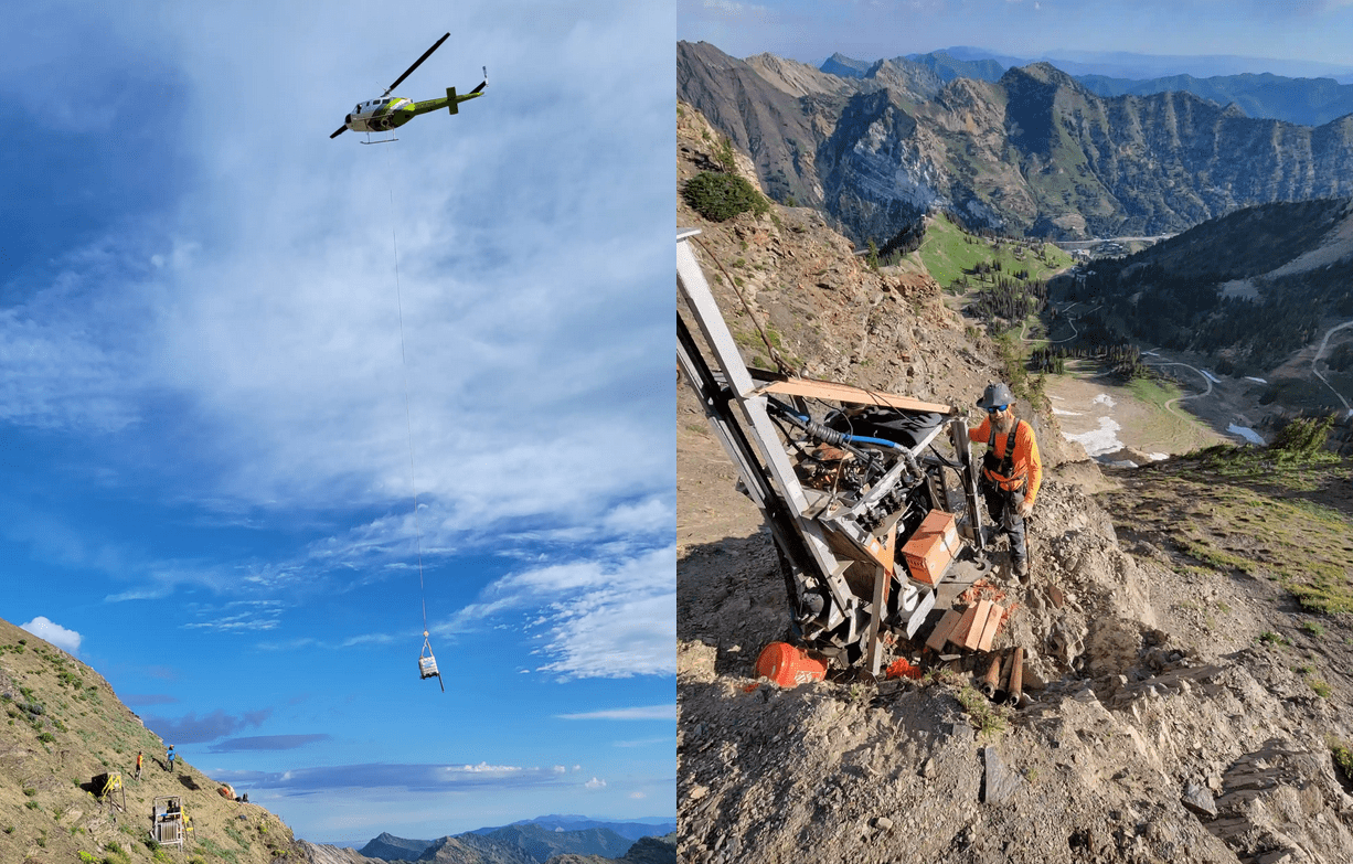 Summer maintenance in progress at Alta Ski Resort, UT