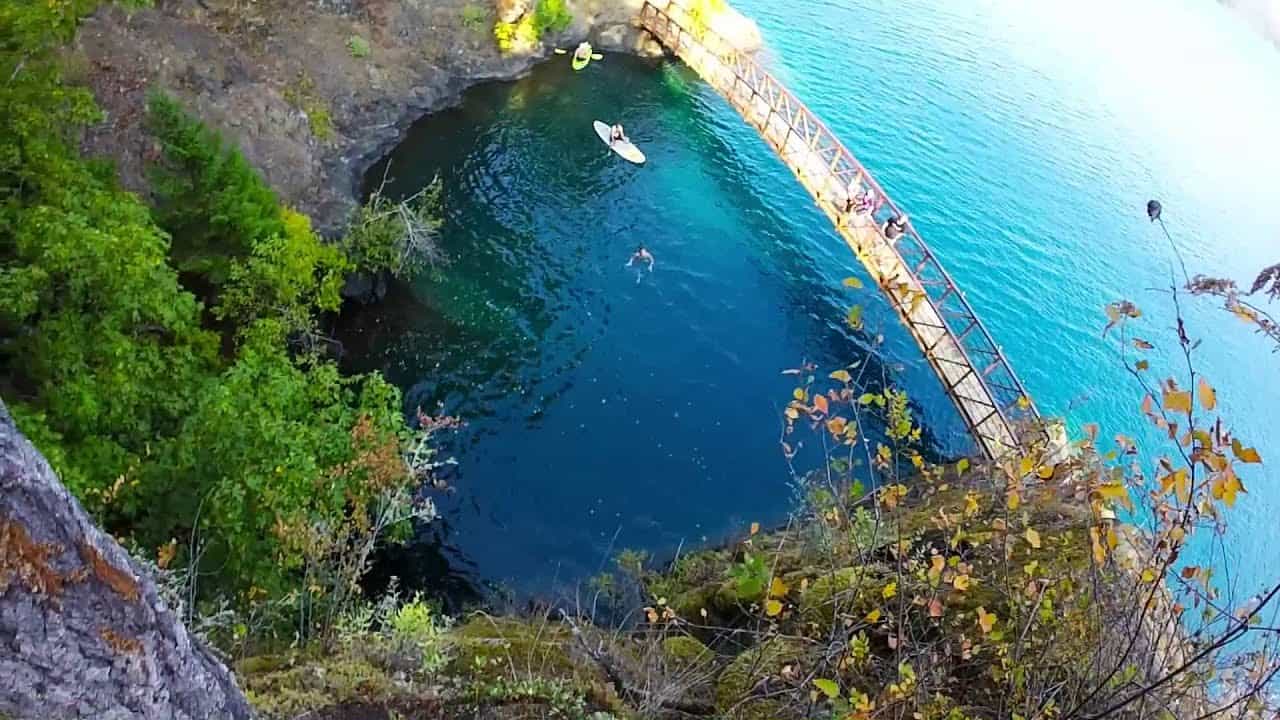 devil's punchbowl, Washington, lake crescent