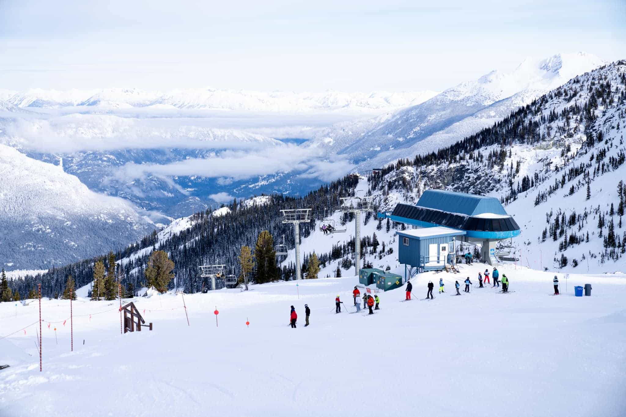 Come with me to the Louis Vuitton ski club in the mountains