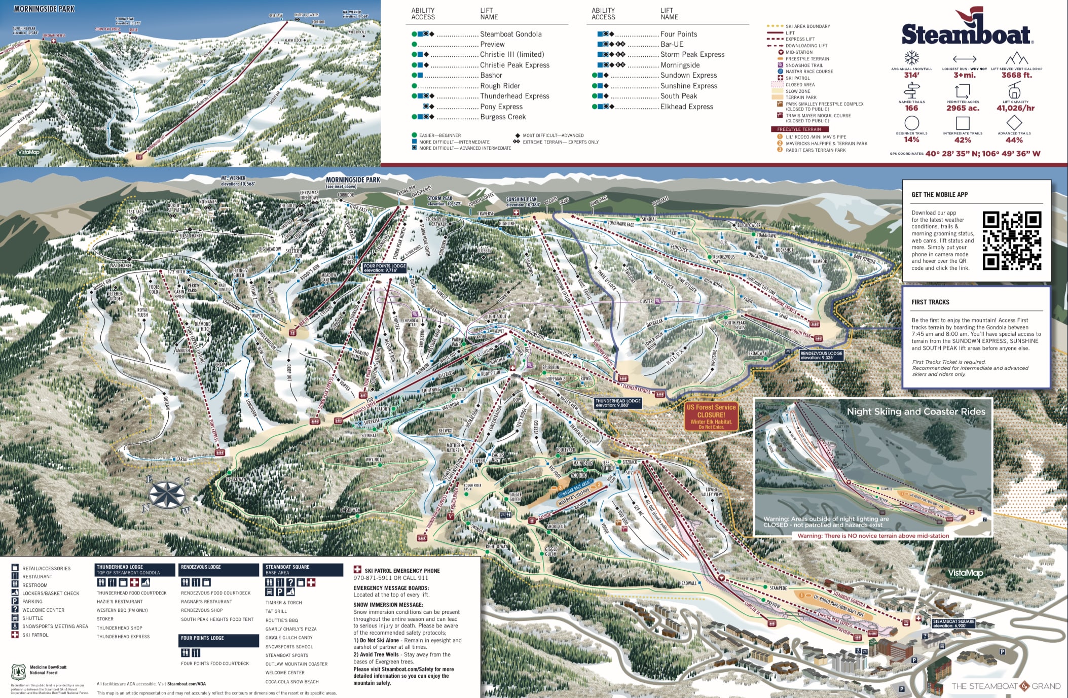 Trail Map Steamboat