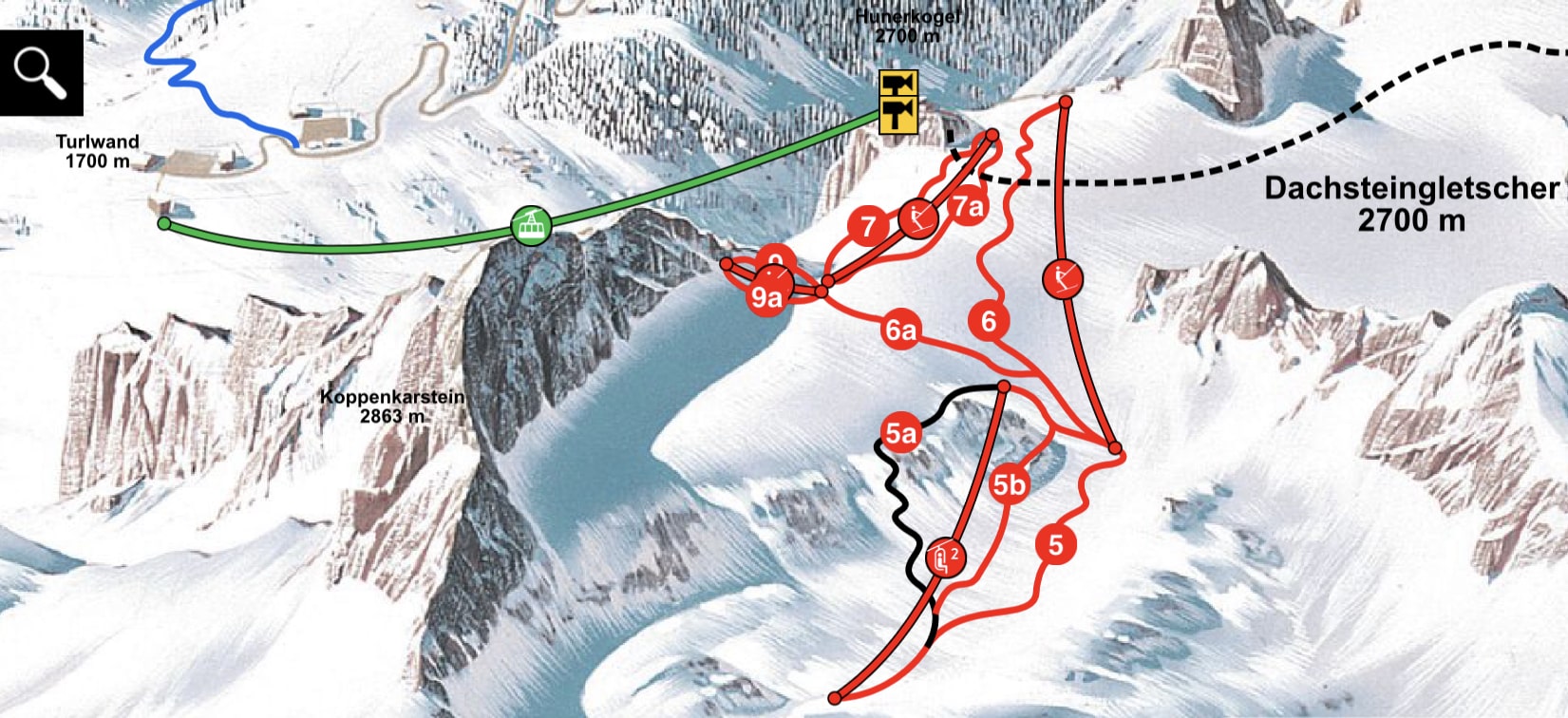 Trail Map Dachstein