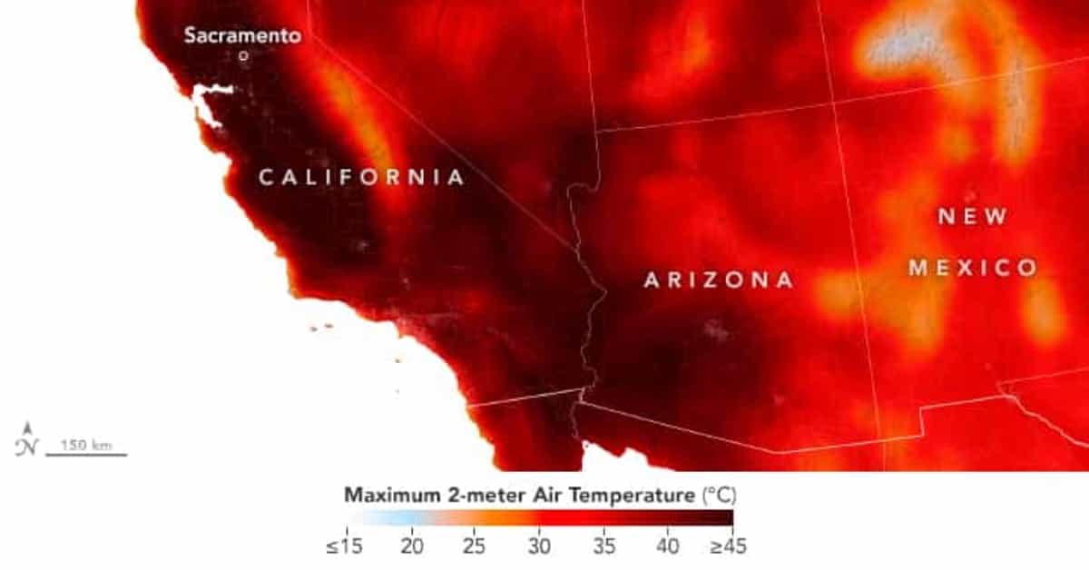 NASA: A Long-Lasting Western Heatwave - SnowBrains