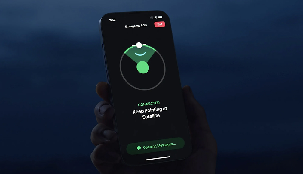 satellite messaging iphone