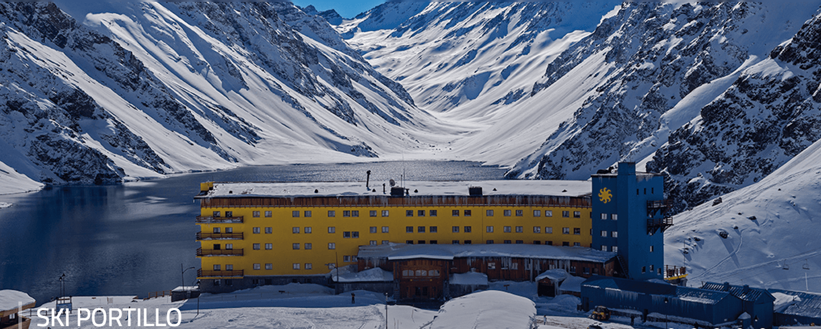The infamous 'Cruise Ship' hotel in Portillo, Chile. 