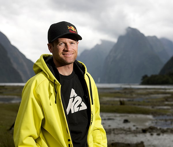 Shane McConkey, professional skier, BASE jumper, and founder of The International Freeskiers Association (IFSA). 