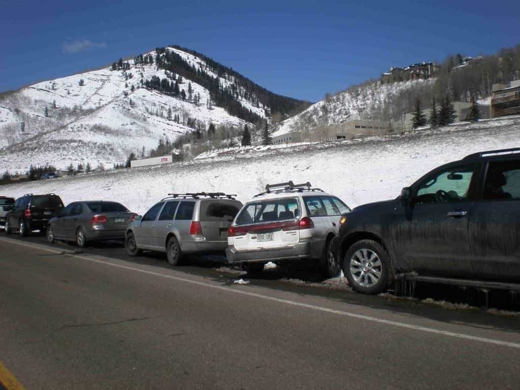 vail, colorado, estacionamento, estradas de fachada,