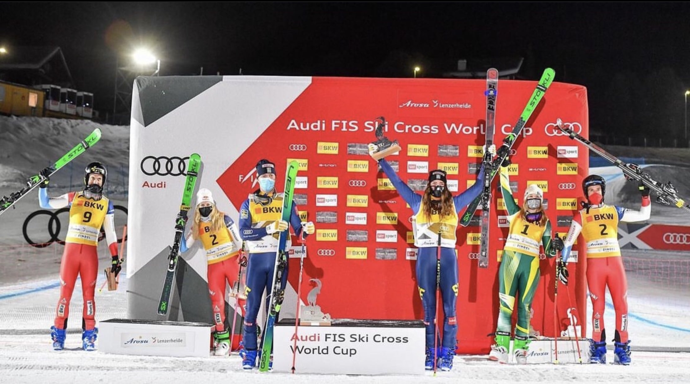 Ski Cross Podium