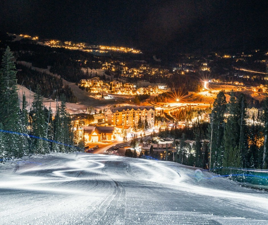 Headlamp night skiing returns to Big Sky Montana