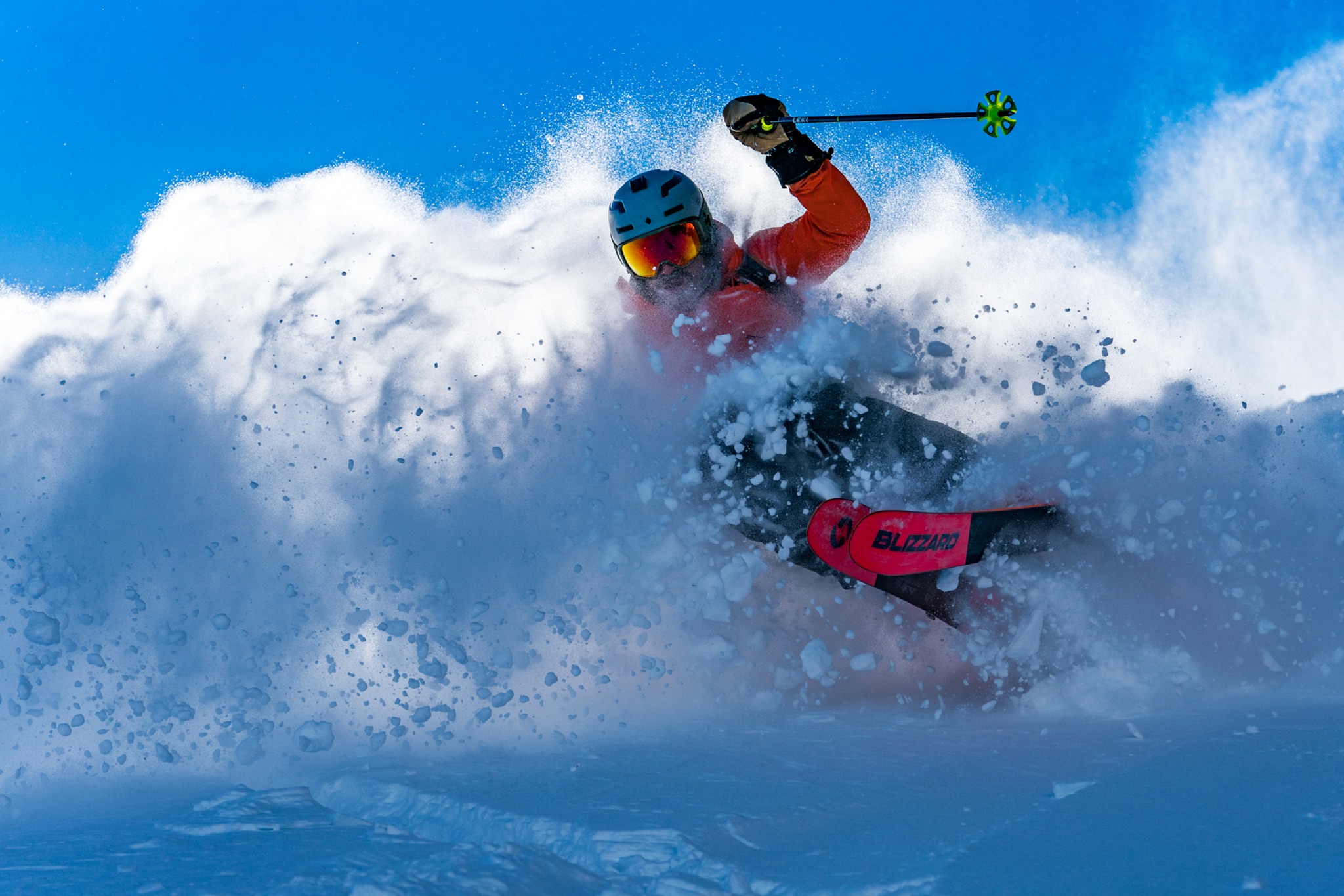 Powder skier at Mammoth