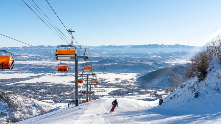 groomer, vail resorts, park city, utah, orange bubble chair,