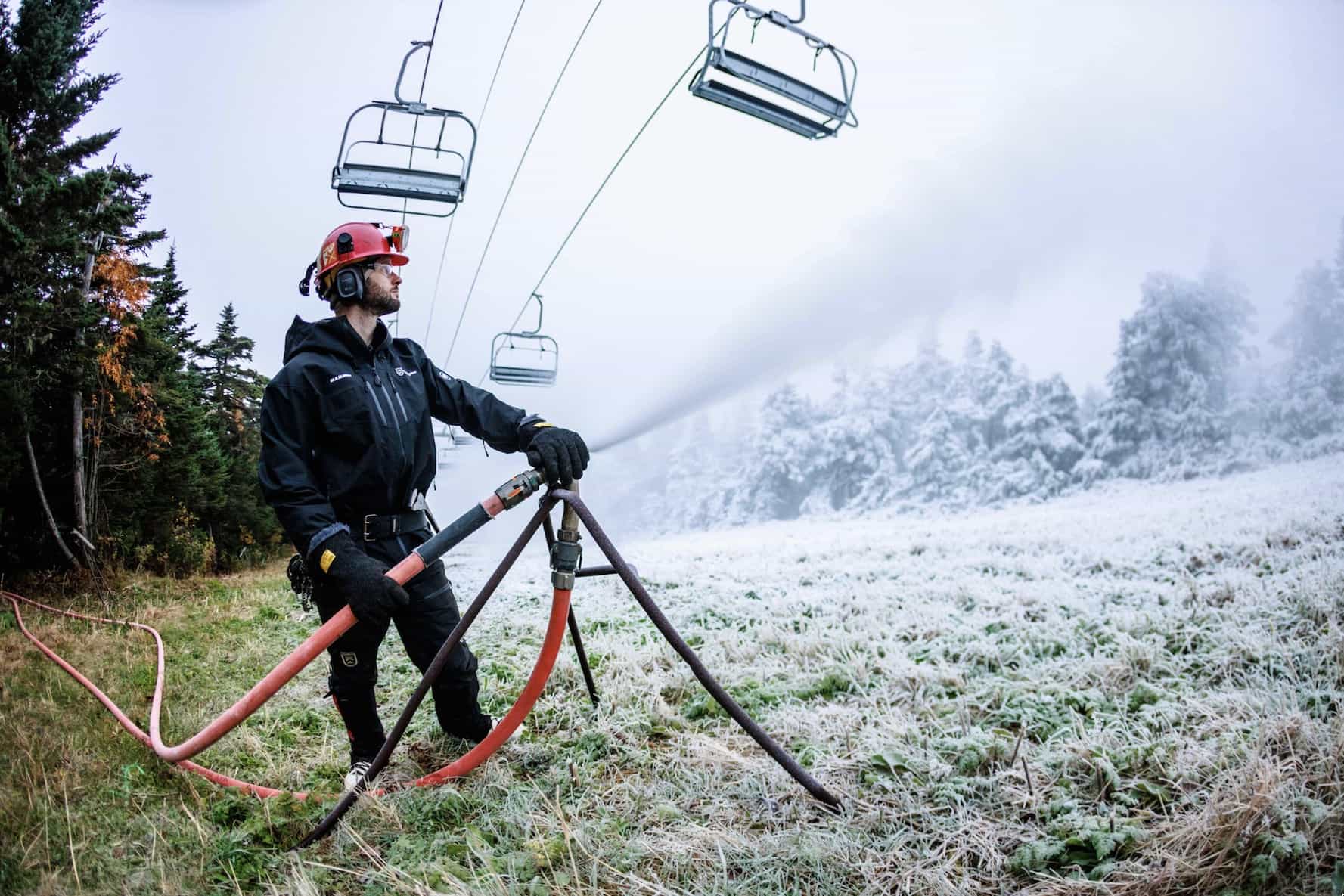 killington, snowmaking, Vermont 