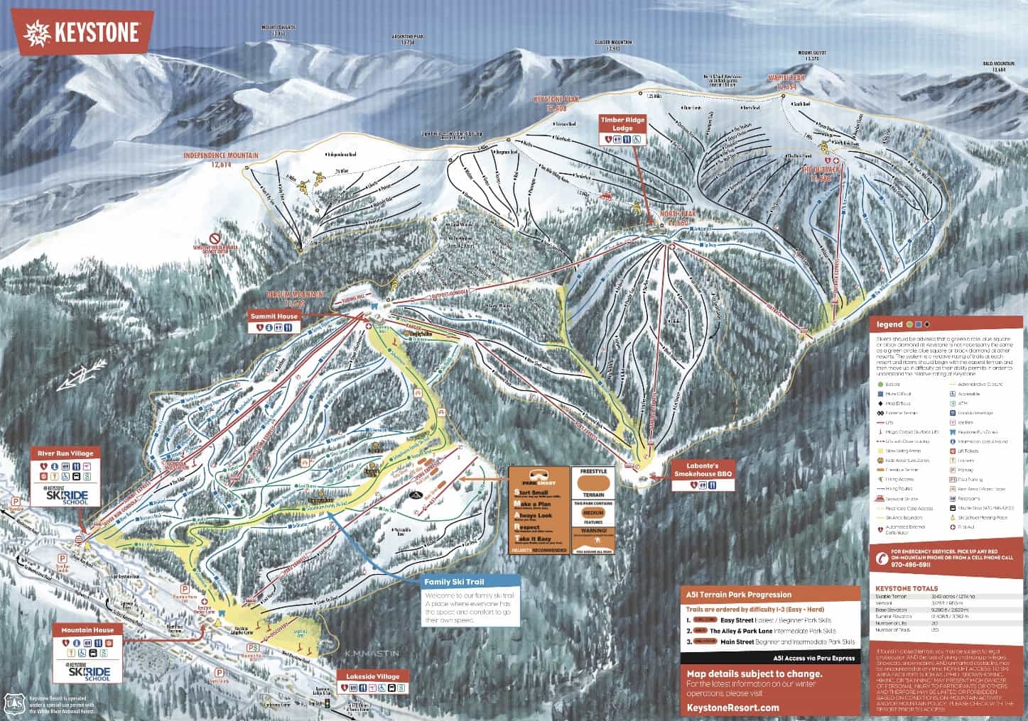 Keystone Resort Trail Map