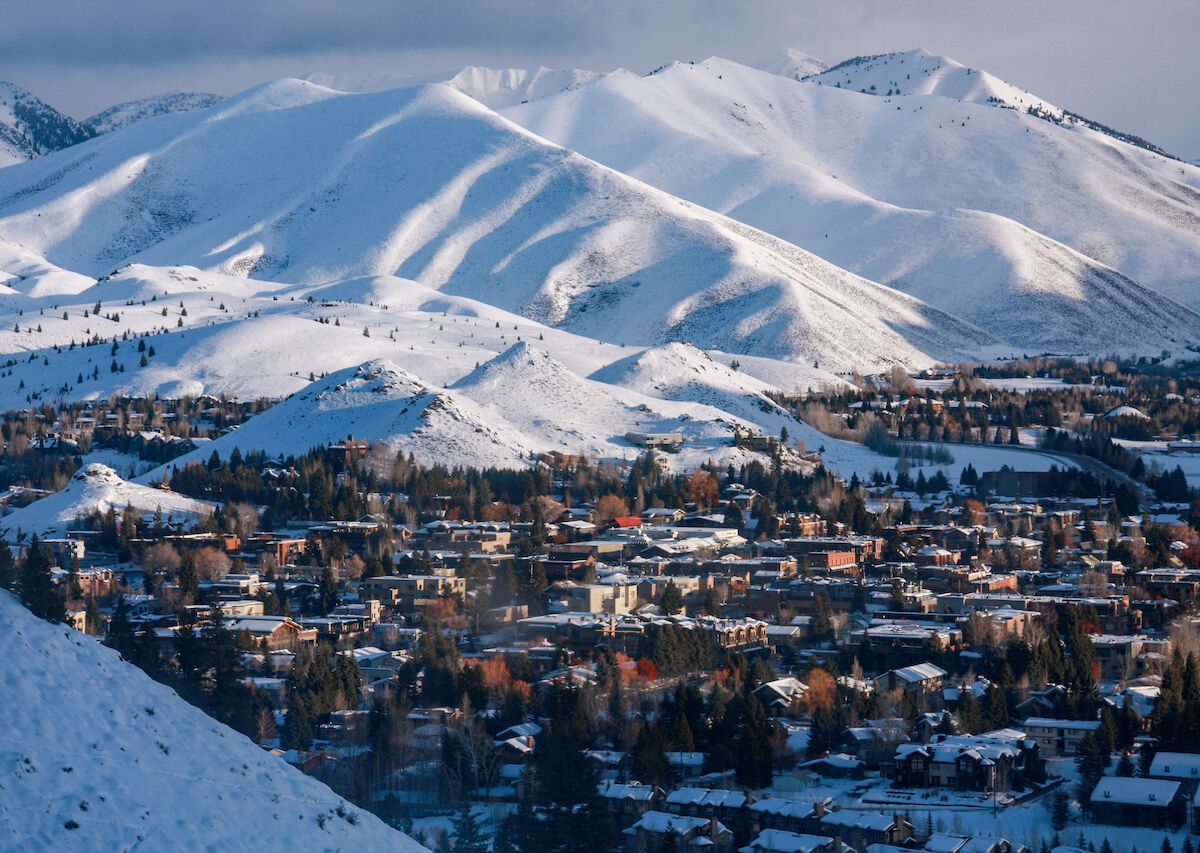 Snow on Sun Valley