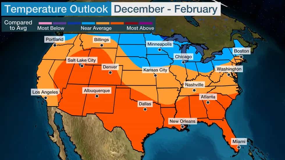 Winter 2022/23 Forecast Northern States to Expect Colder