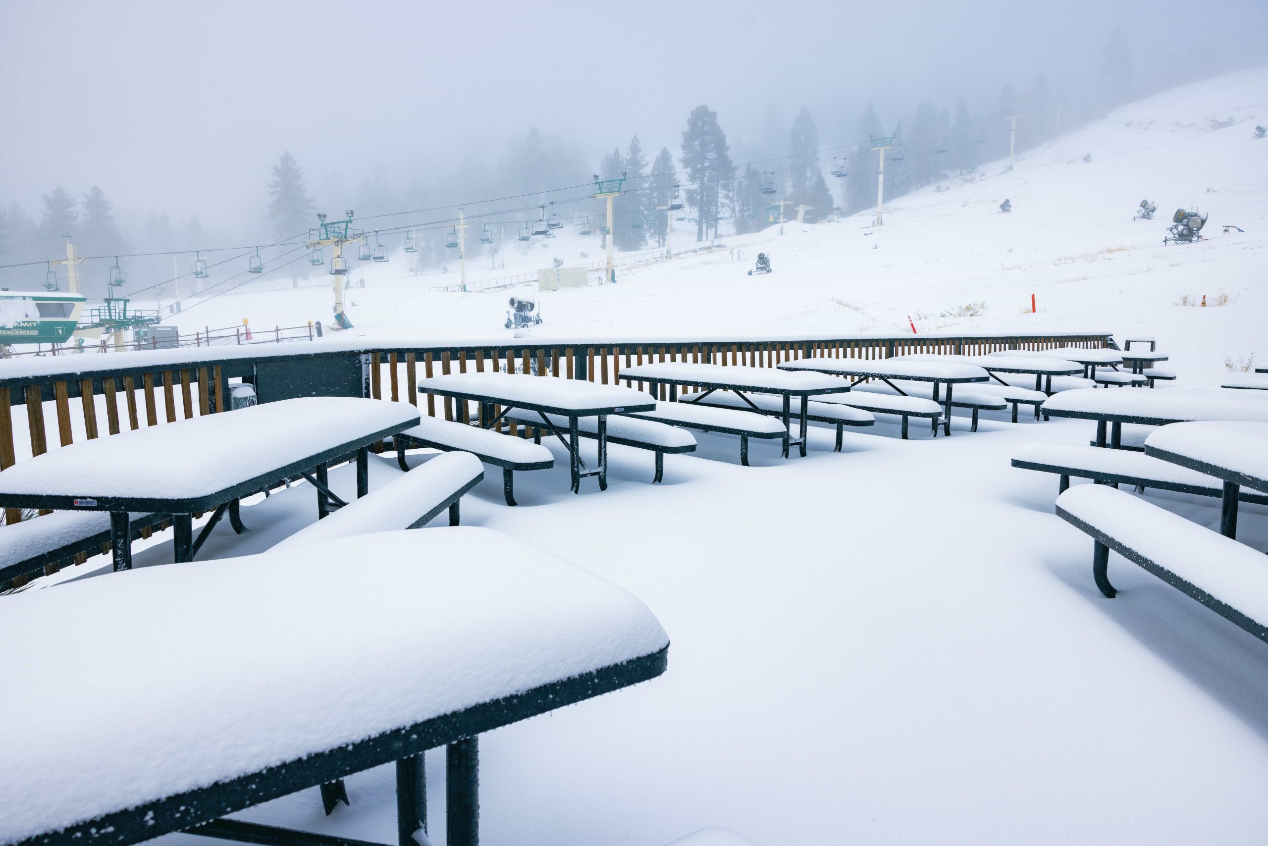 Snowmaking at Big Bear Mountain Resort