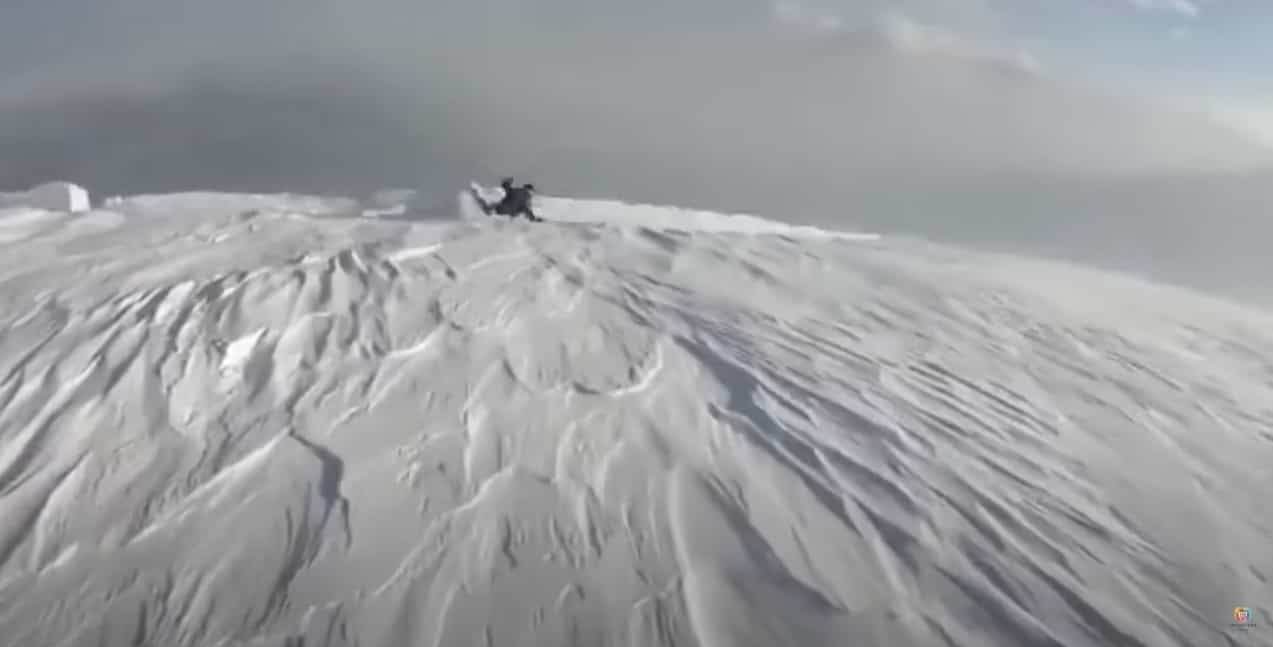 [video] Skier Miraculously Survives Huge Avalanche After Cornice Breaks