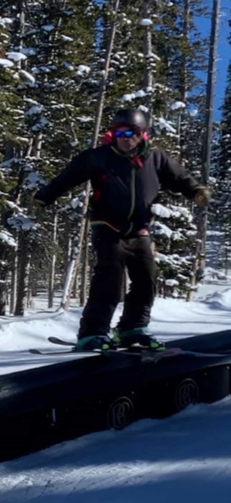 Dave Schaut, oldest rail grind skis