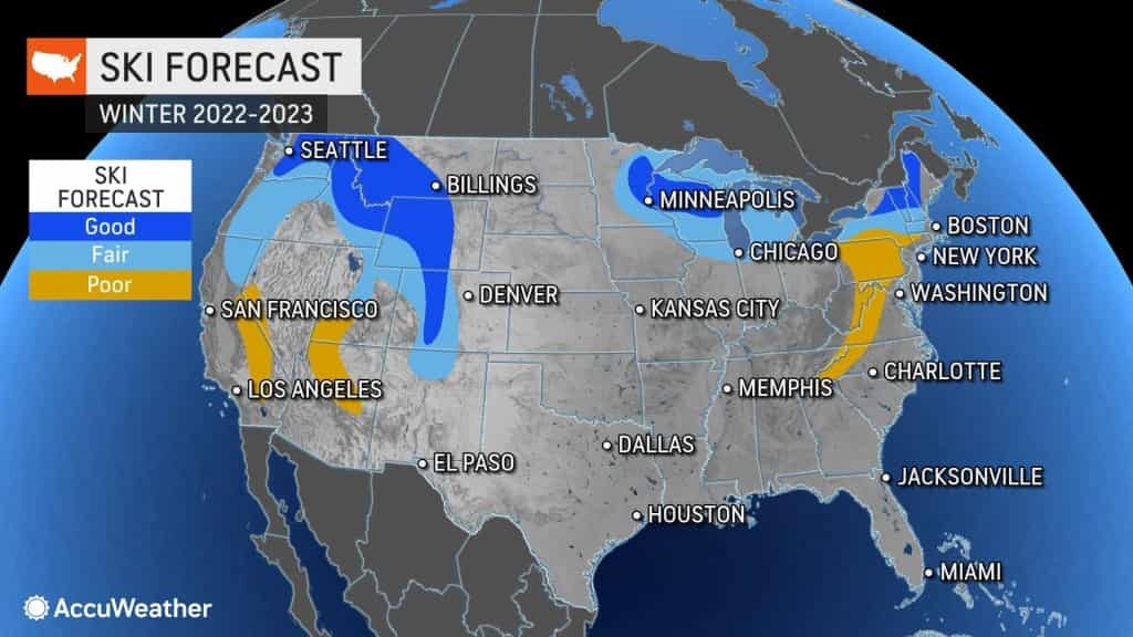 AccuWeather Releases Ski Forecast for Winter 2022/23 SnowBrains