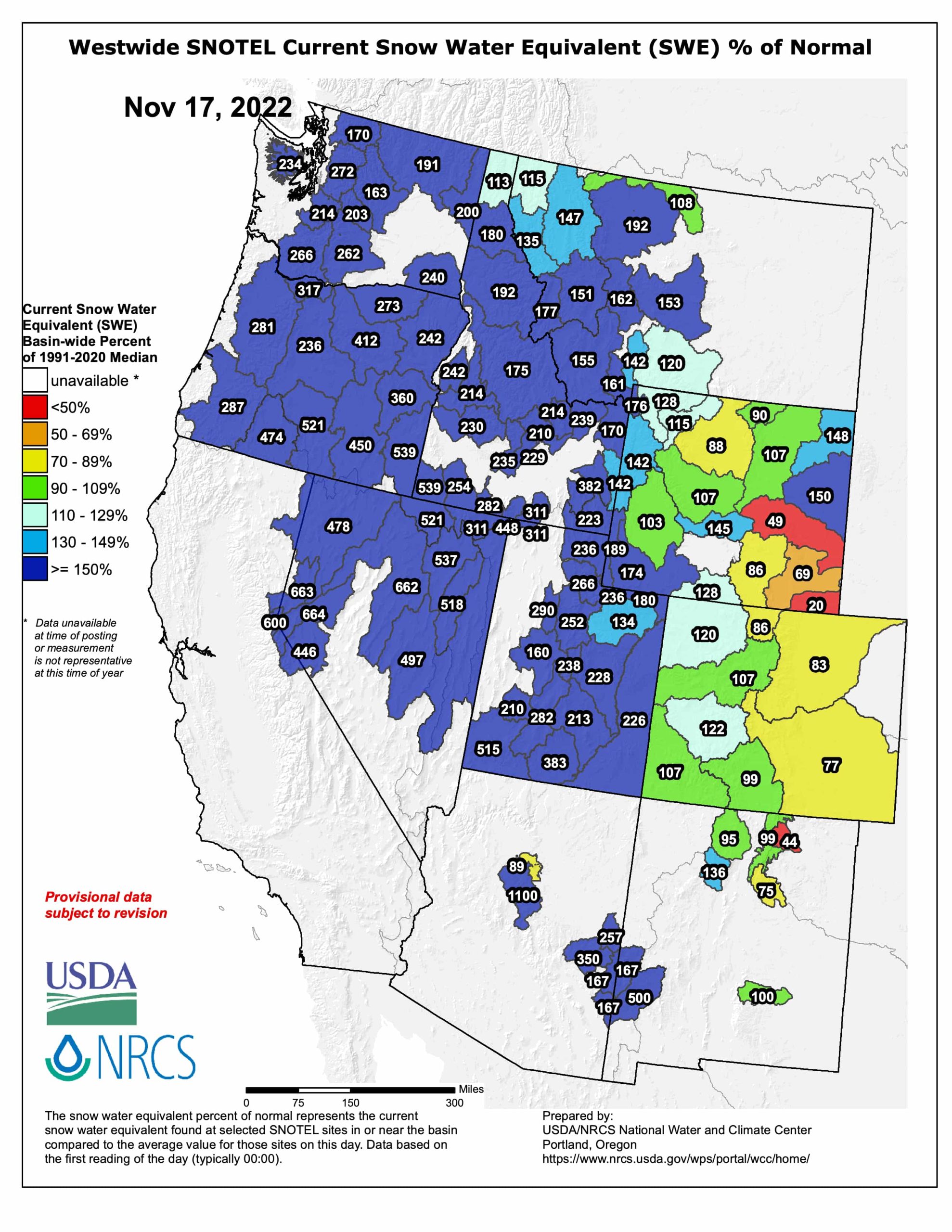 westwide snowpack