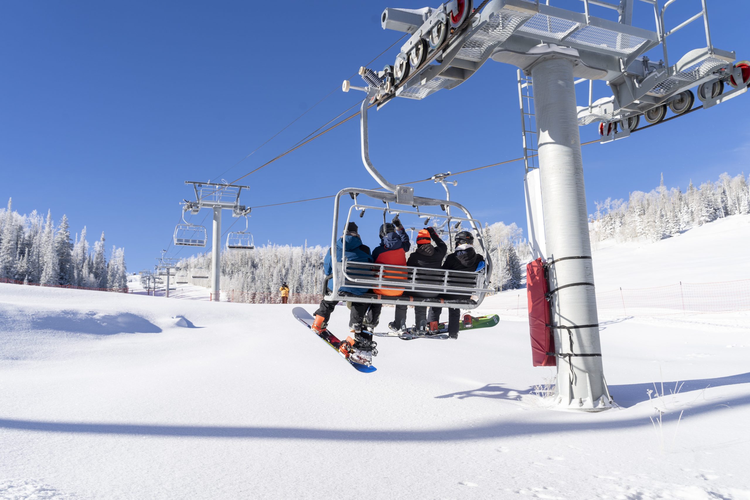 Chairlift passes Brian Head Resort