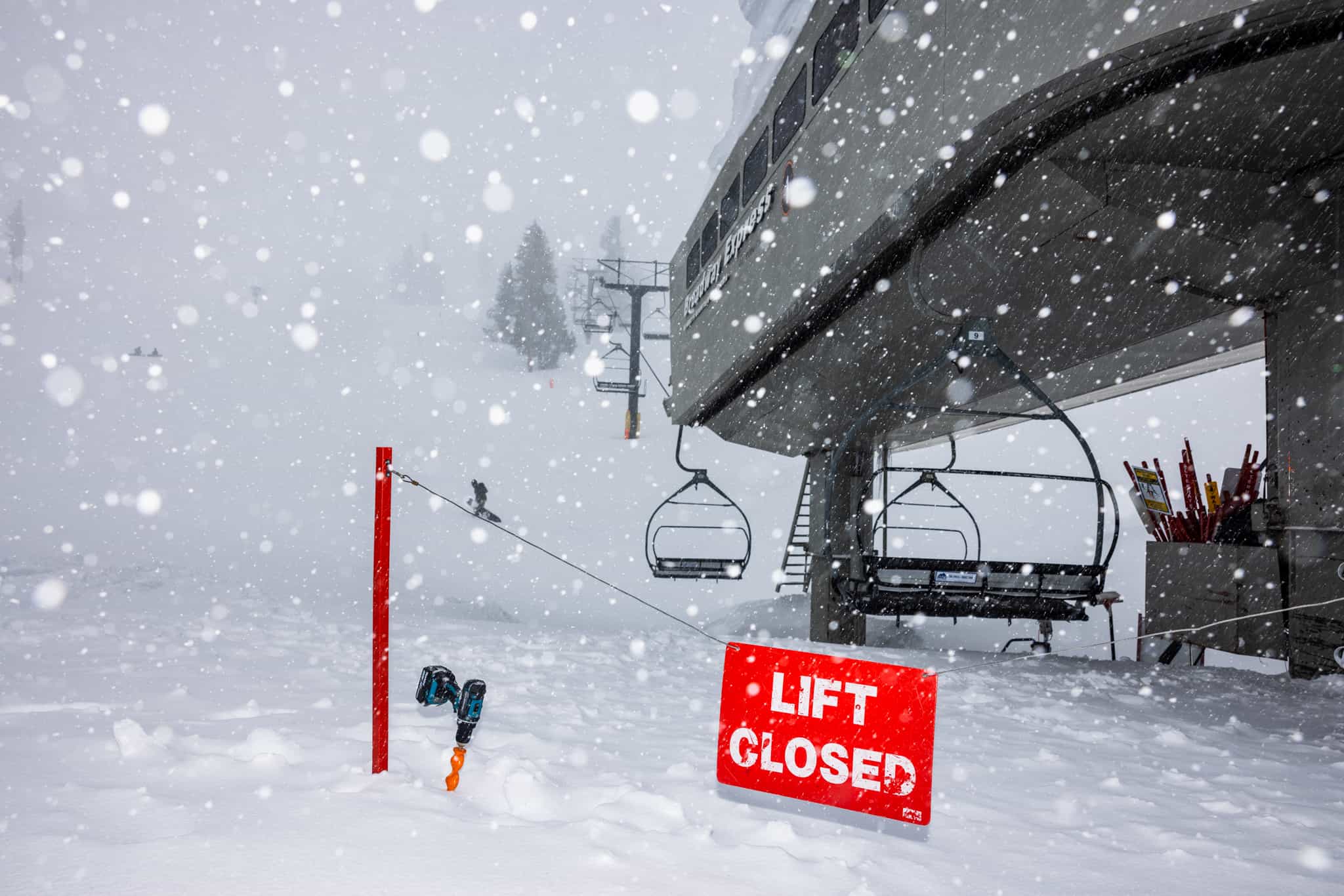 Mammoth Mouhtain, California, snowfall,