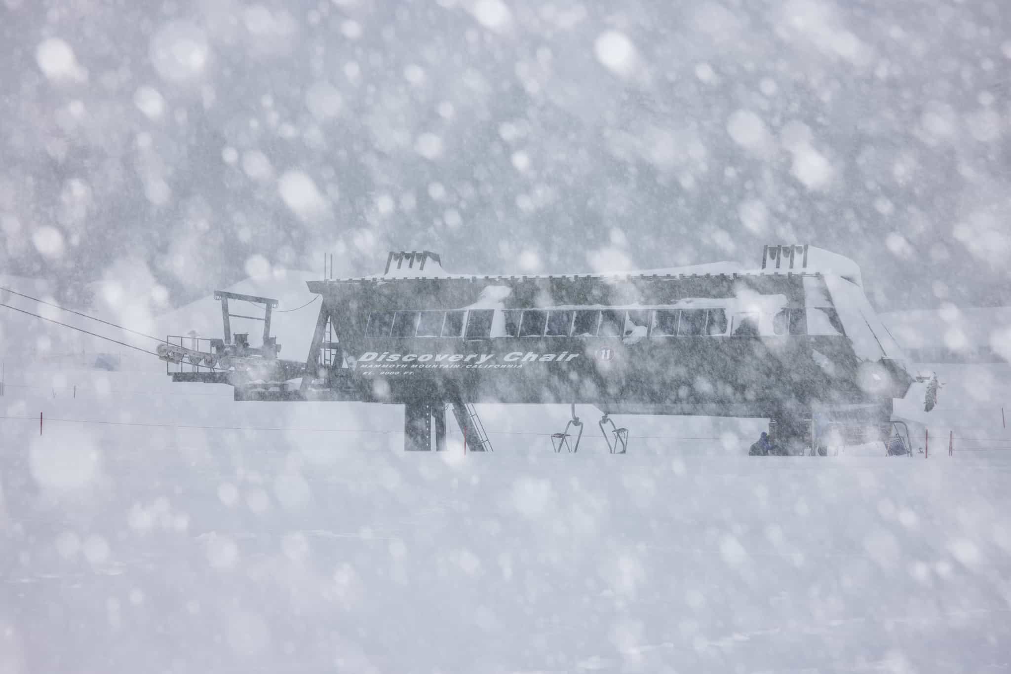 Mammoth Mouhtain, California, snowfall,