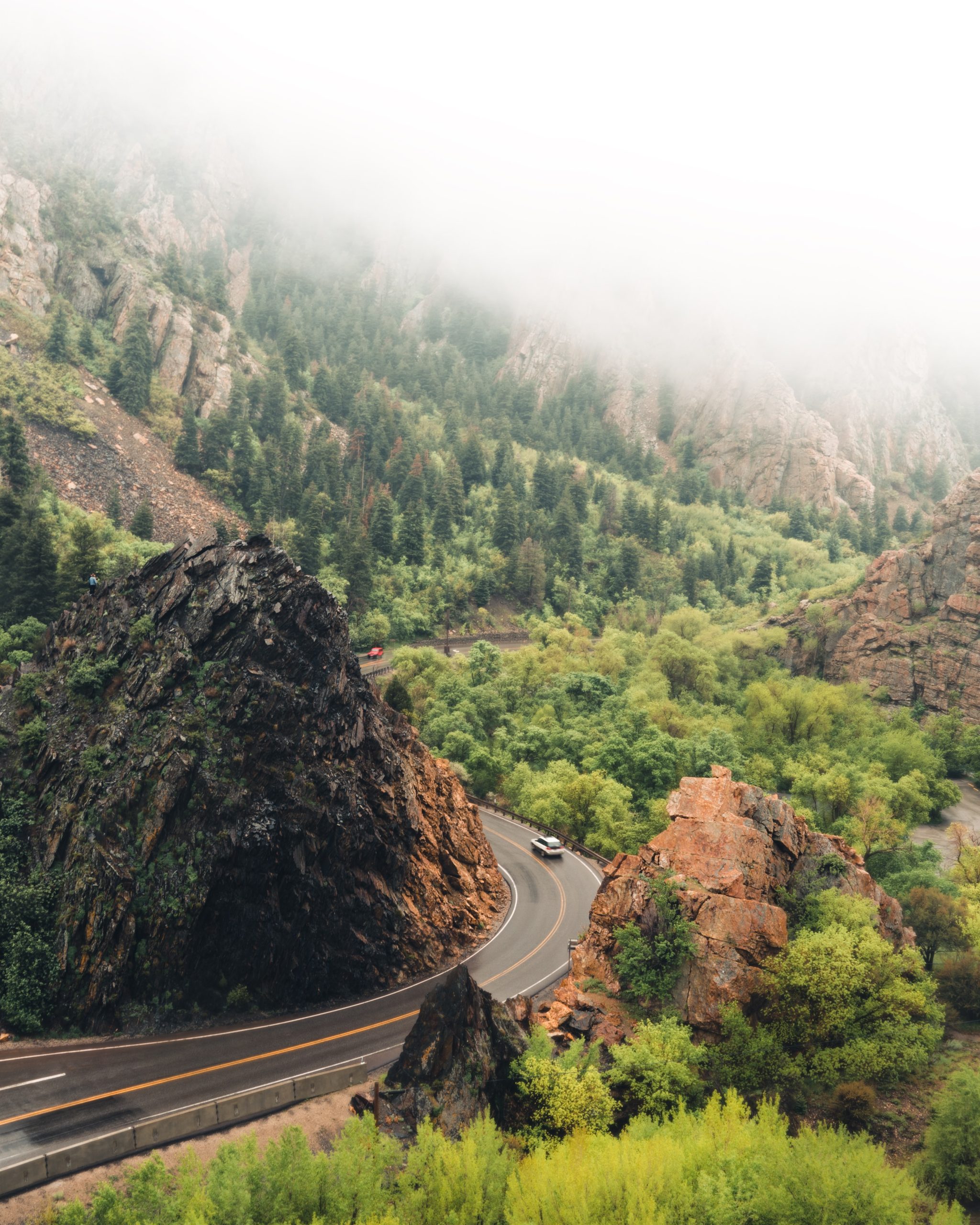 car on big cottonwood