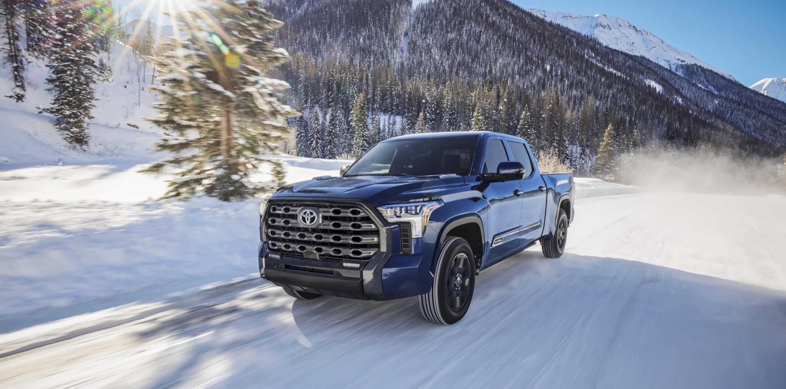 Toyota Tacoma in snow