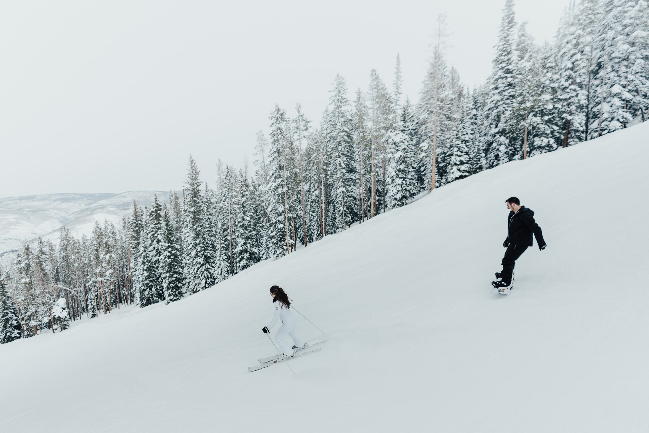 Ski wedding