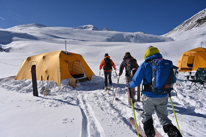 Backcountry skiing near Telluride