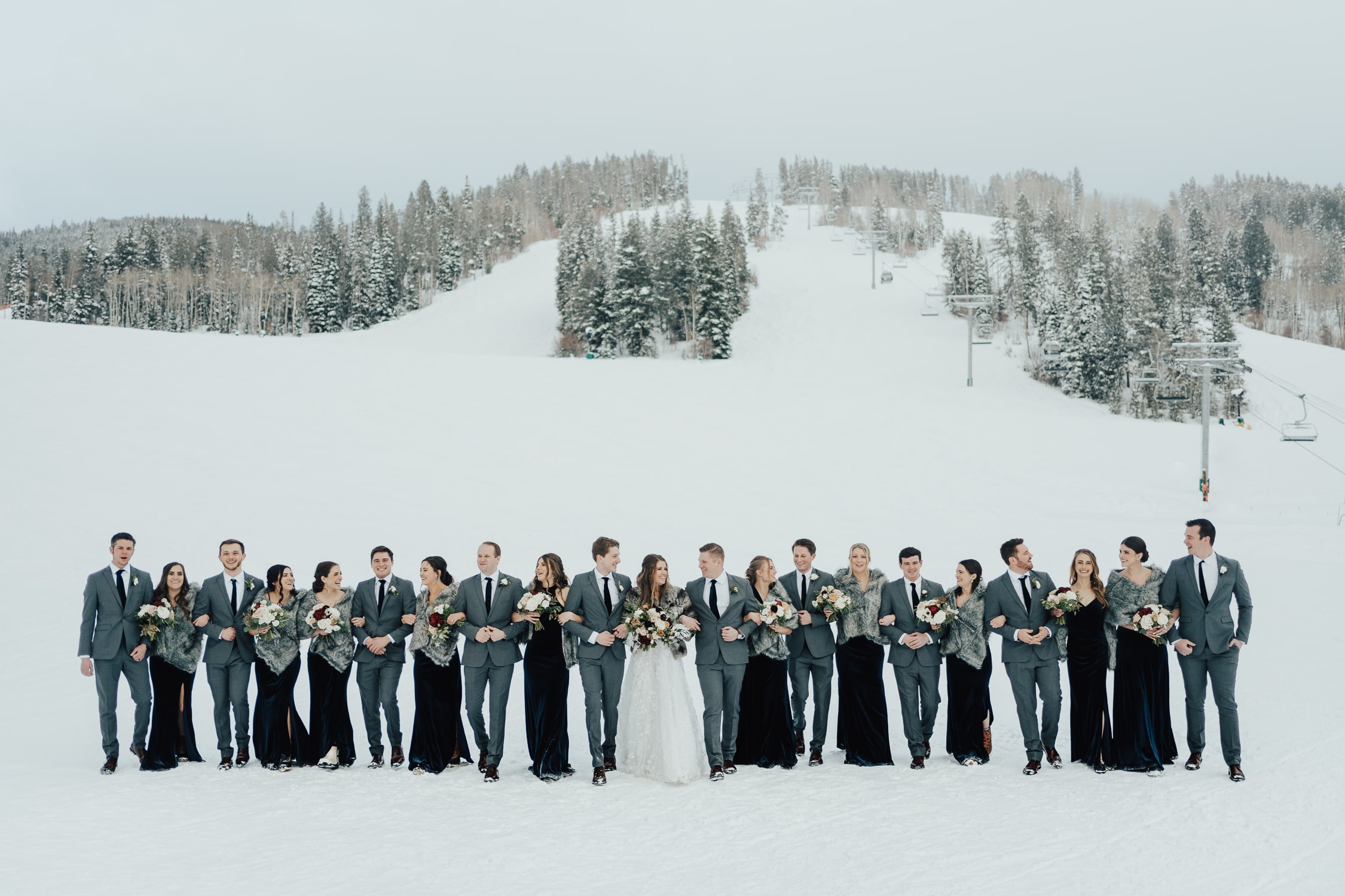 Ski wedding