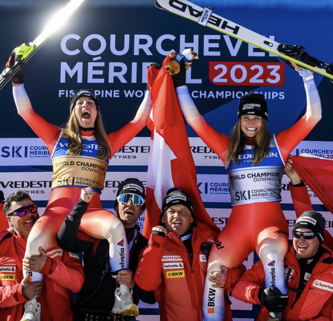 Swiss podium