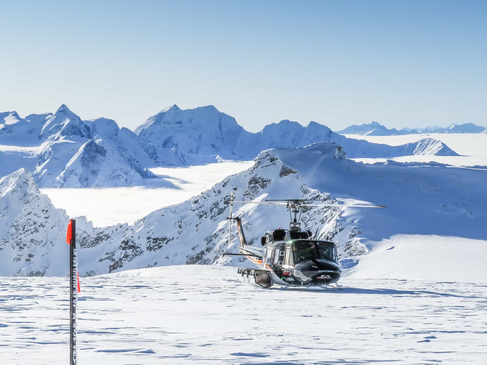 avalanche, heli ski, British Columbia