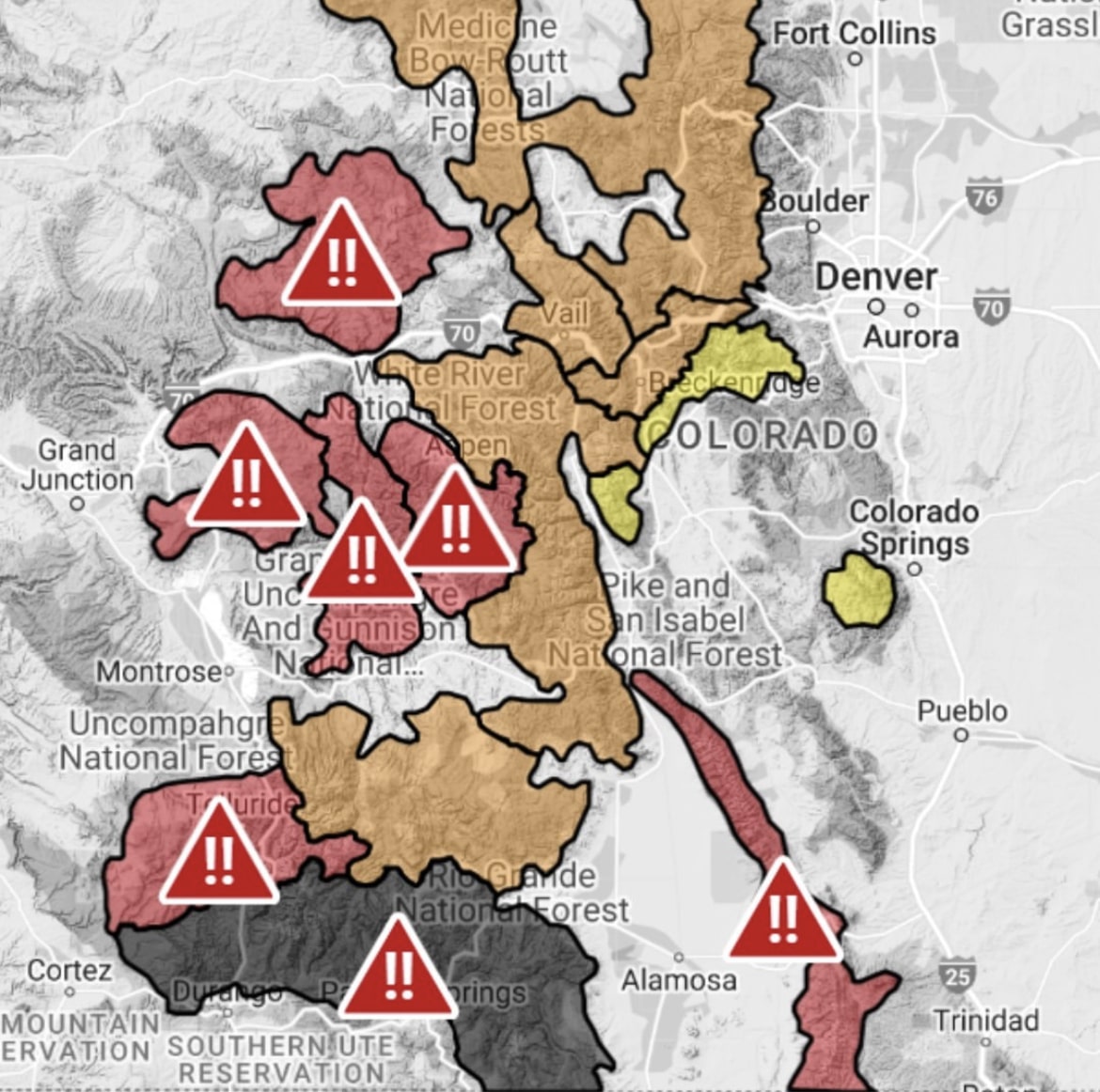 Avalanche warnings