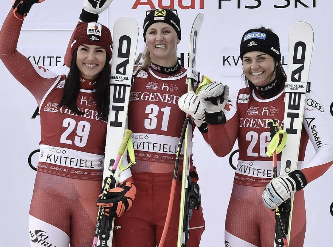 Triple Austrian podium