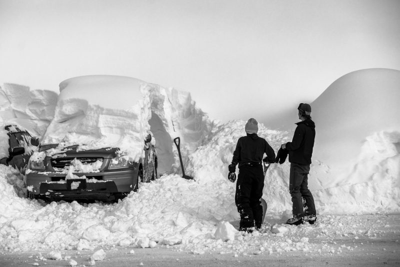 Digging out the cars