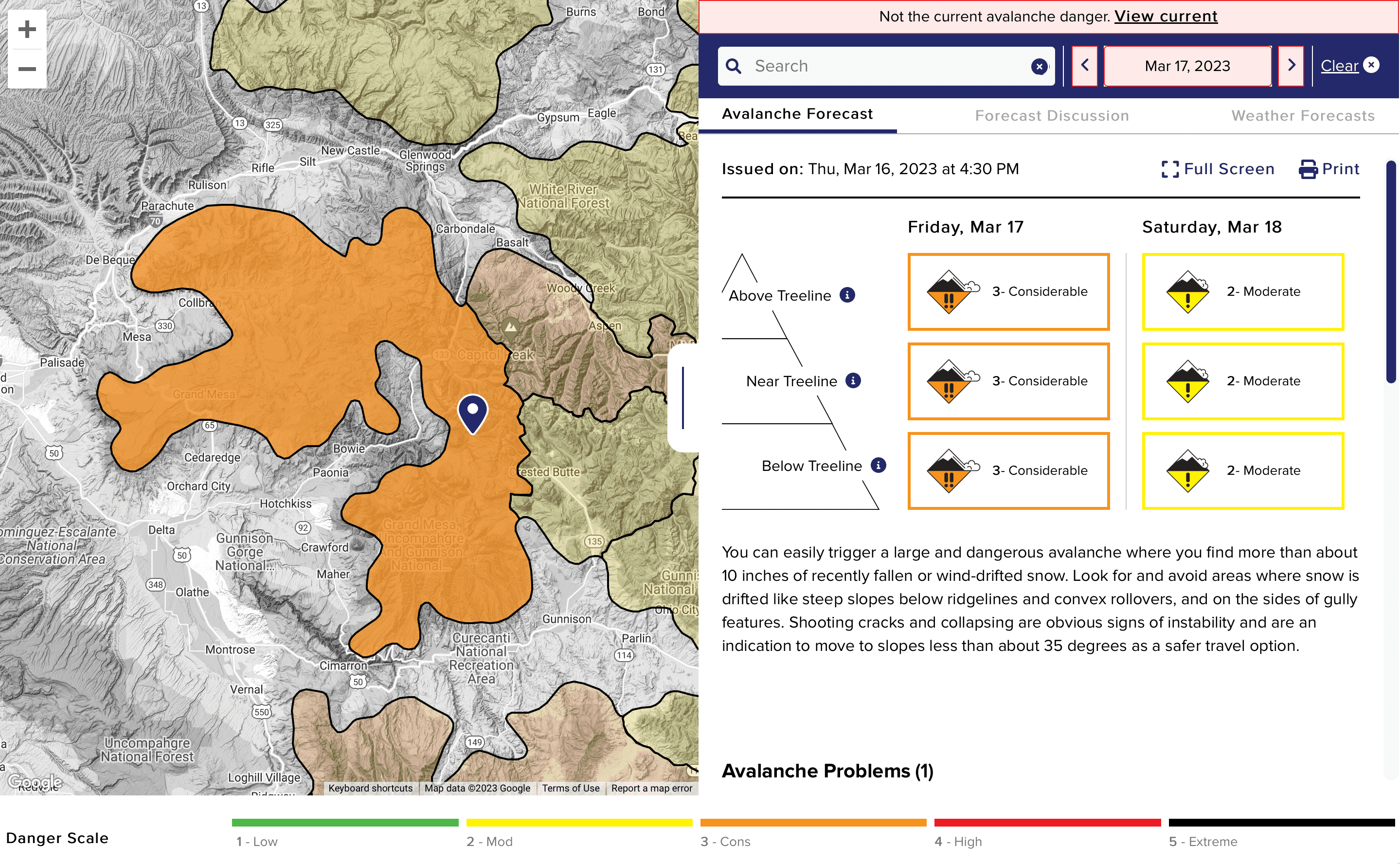 avalanche forecast