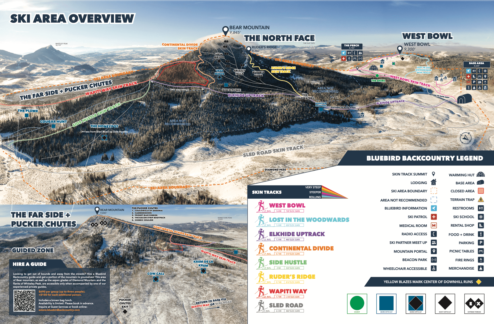 Bluebird Backcountry Map