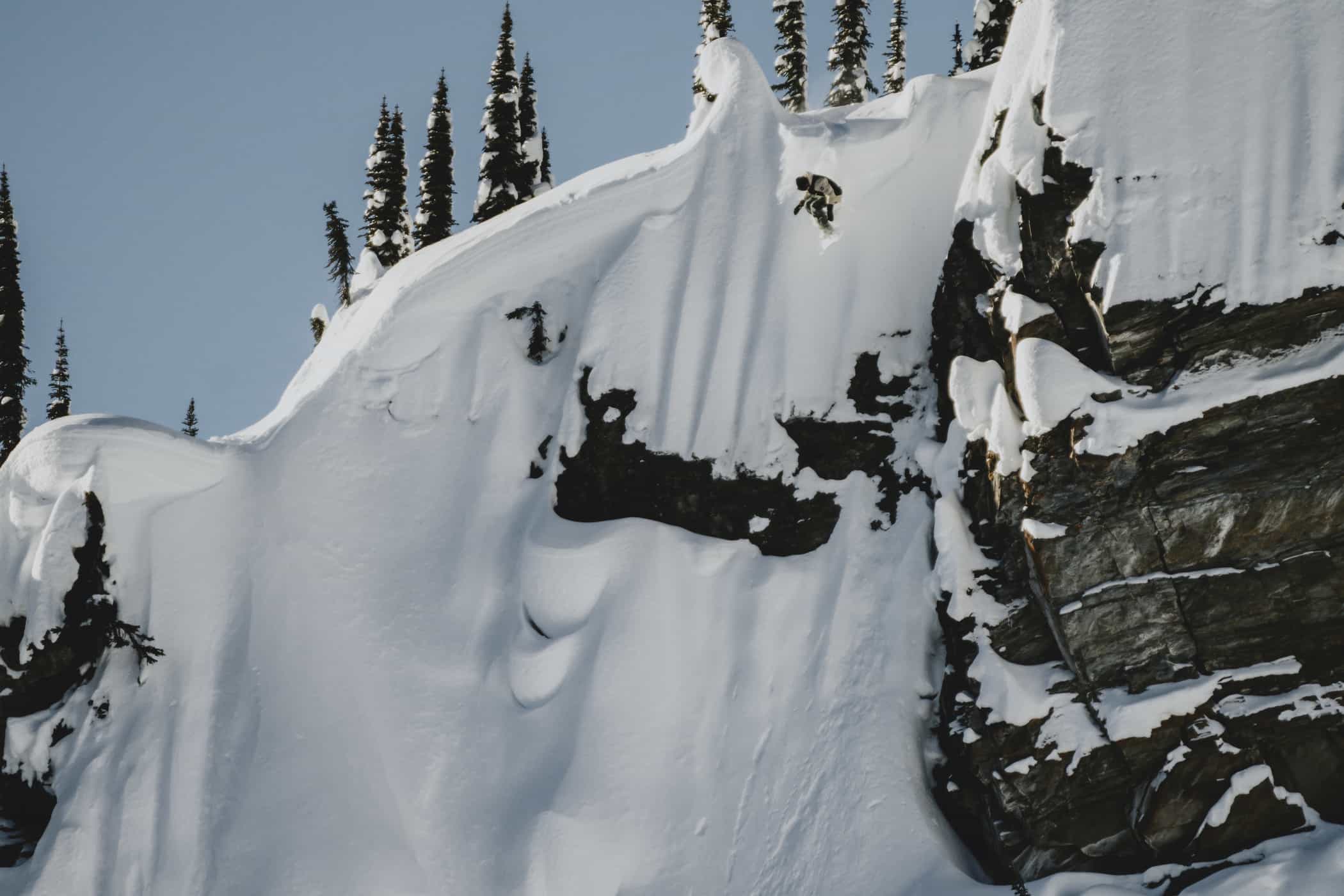 Travis Rice INSANE Drop in the Backcountry 