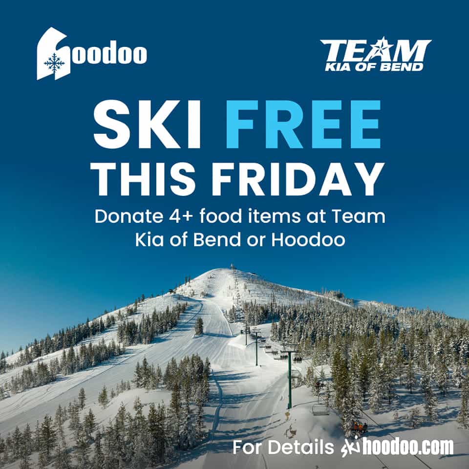 Ski free on Friday at Hoodoo ski area, OR. 