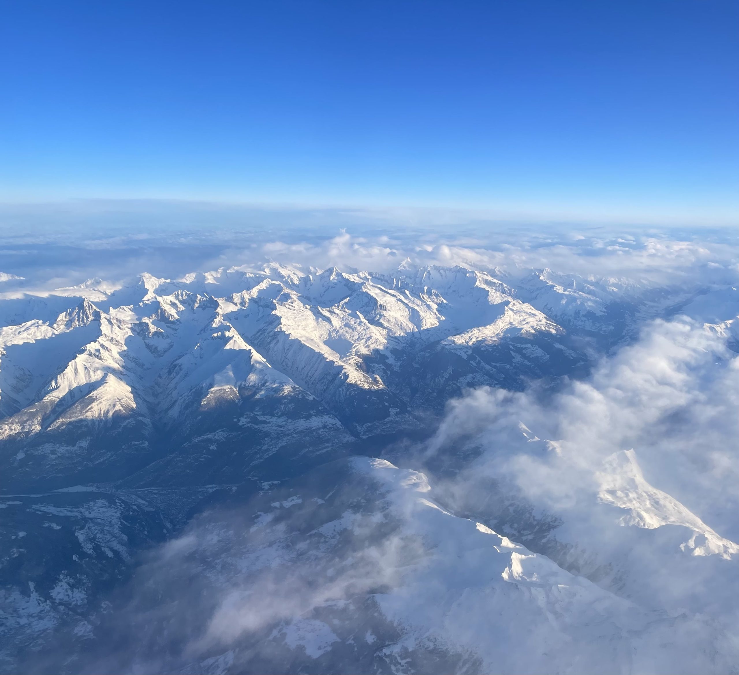 Alps seen from plane