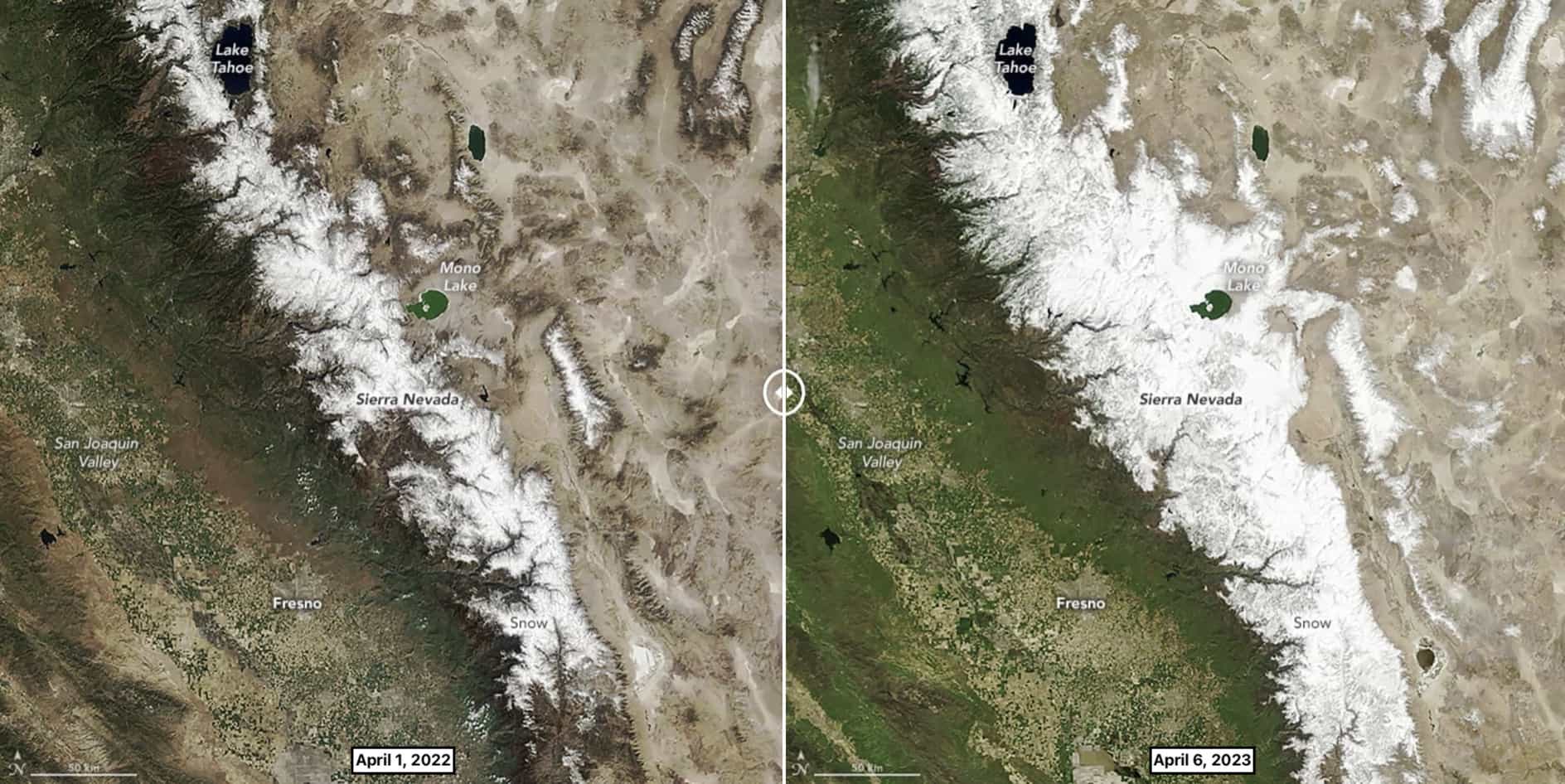 snowpack, california, nevada, 