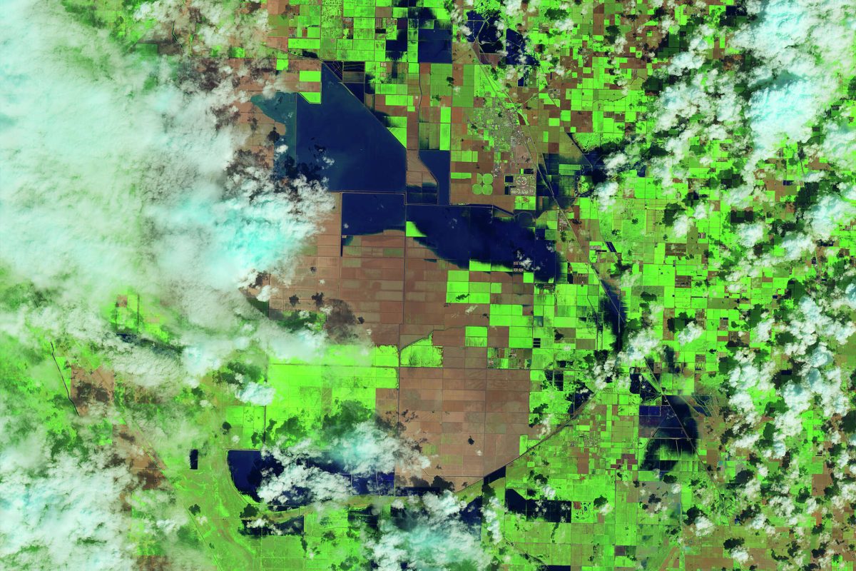 Satellite Images, NASA, Lake Tulare, Flood risk 