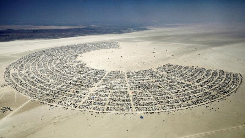 Aerial Picture of Black Rock City