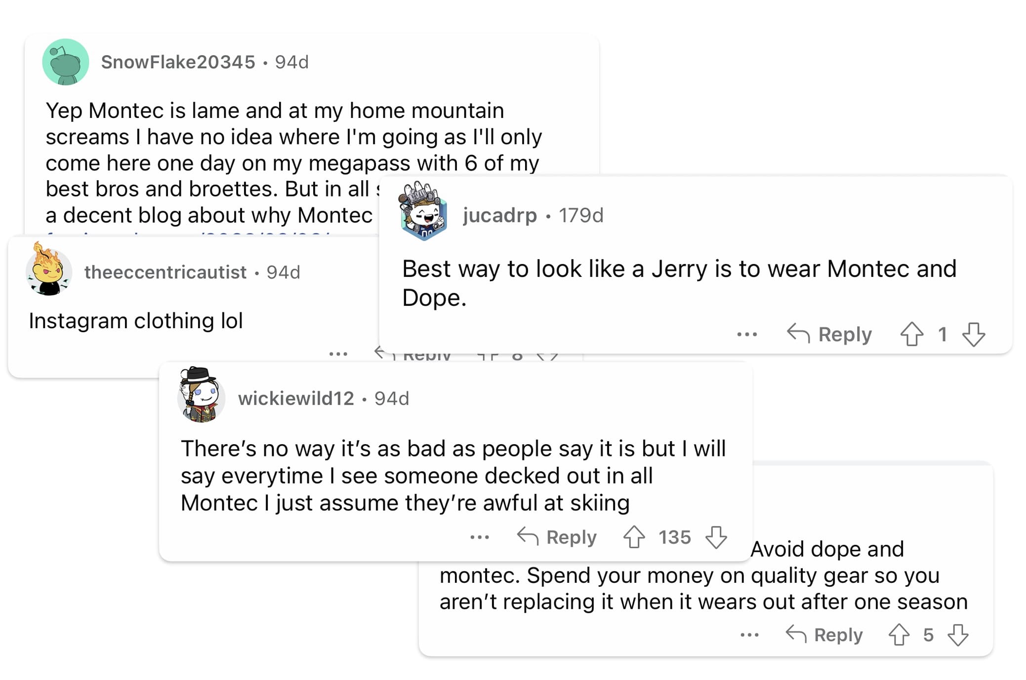 Cheap Ski Wear Flooding Social Media — A Look at Dope Snow and Montec -  SnowBrains