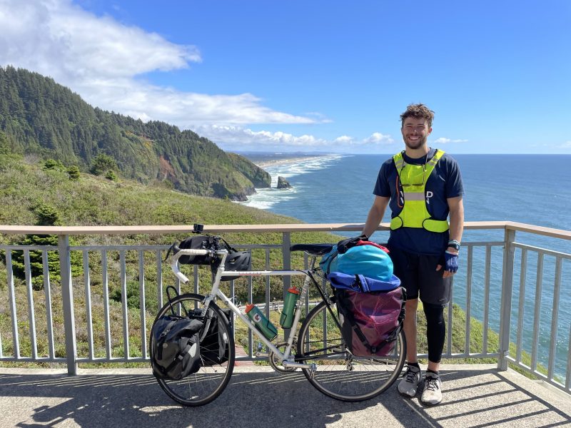 At Sea lion rock looking south to Florence. Photo Credit: Luke Guilford