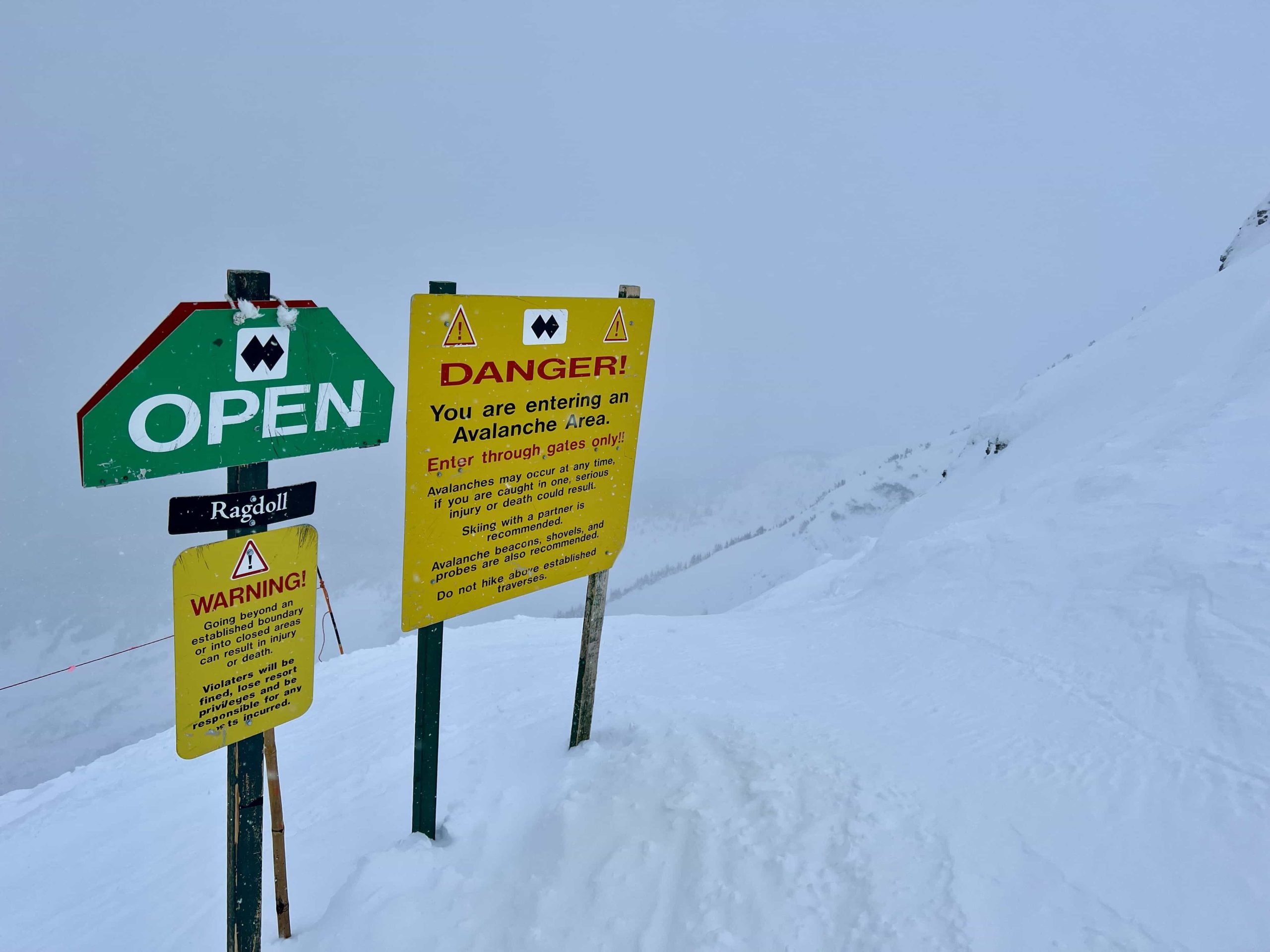 North face, Alyeska, avalanche