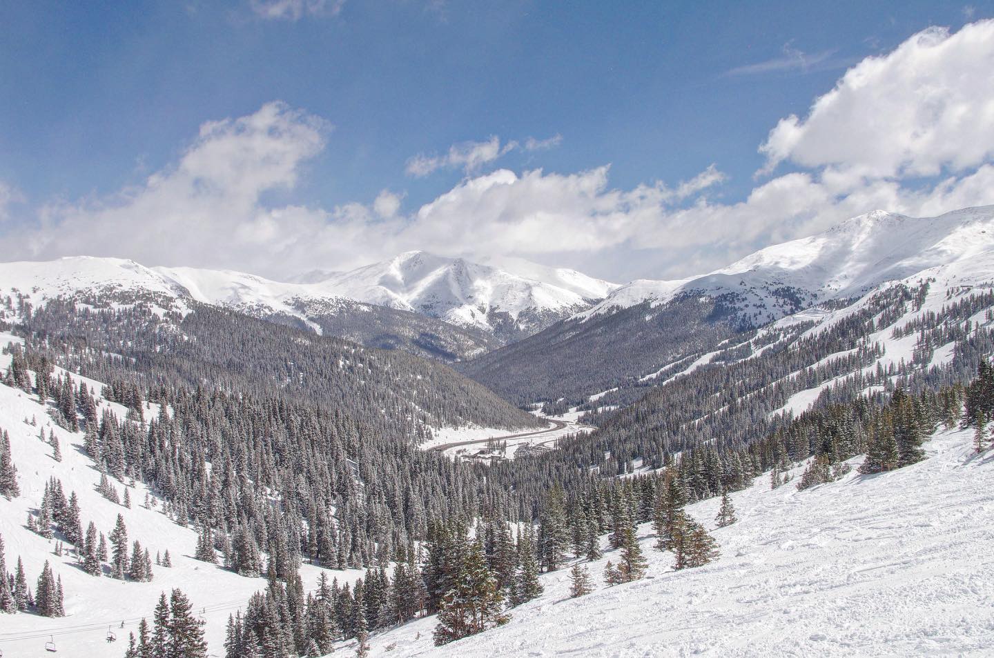 Loveland Ski Area After Fresh Snowfall