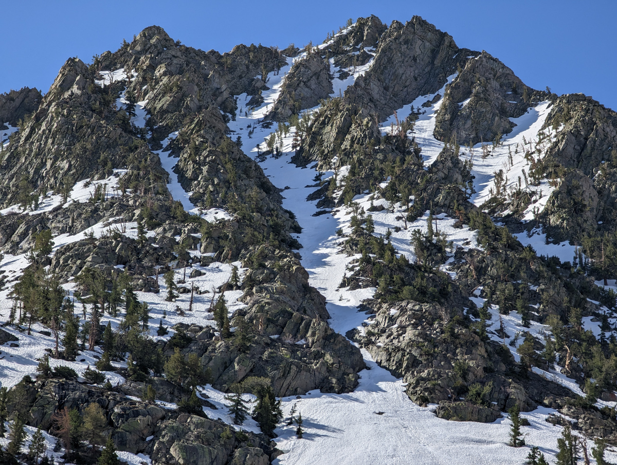 Trip Report: 11,160' Mt. Scowden - Lundy Canyon "North Face Chute"